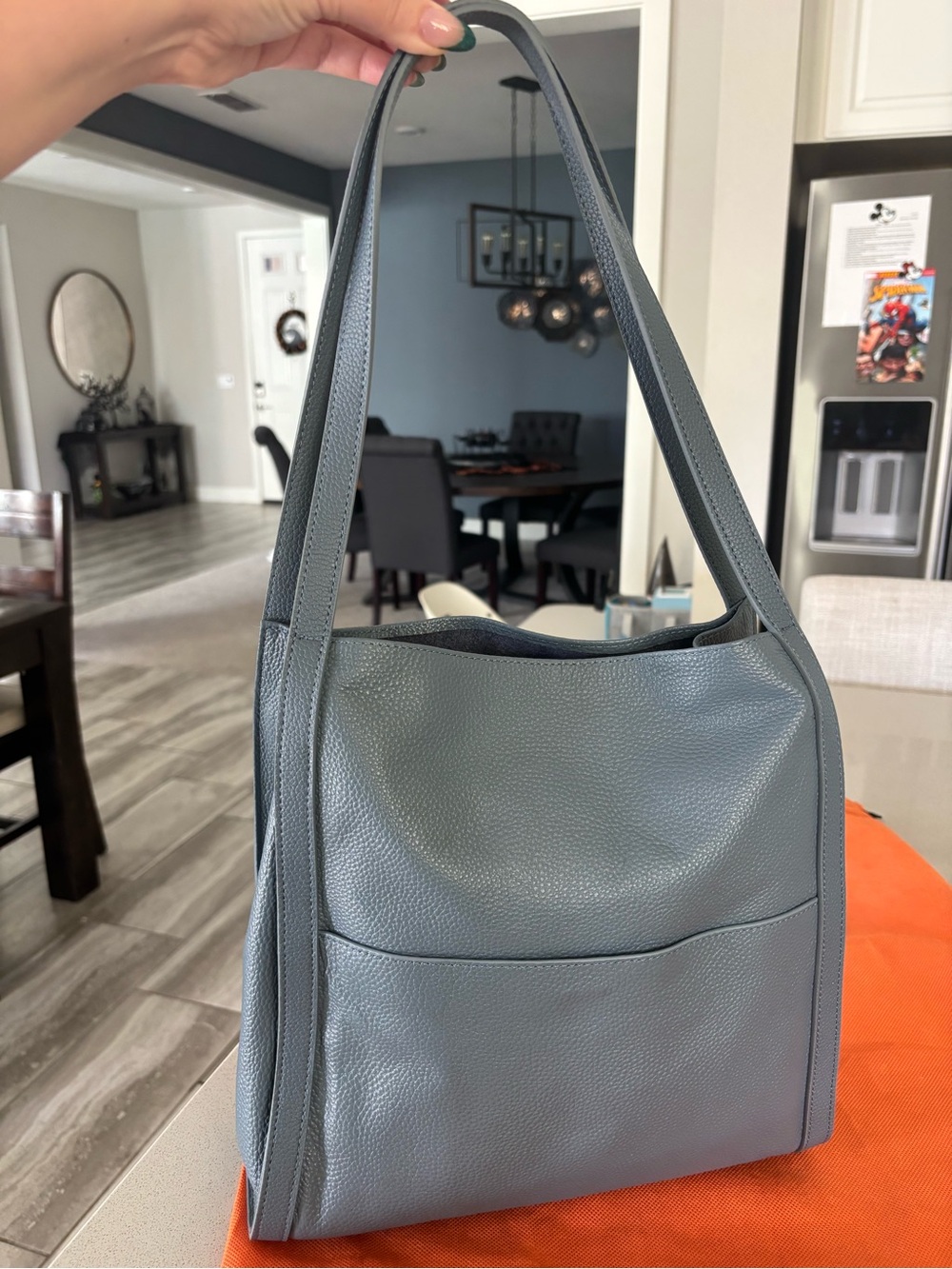 Sharif leather purse